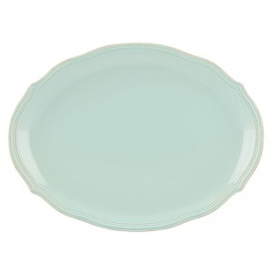 Lenox French Perle Bead Oval Platter LNX6986